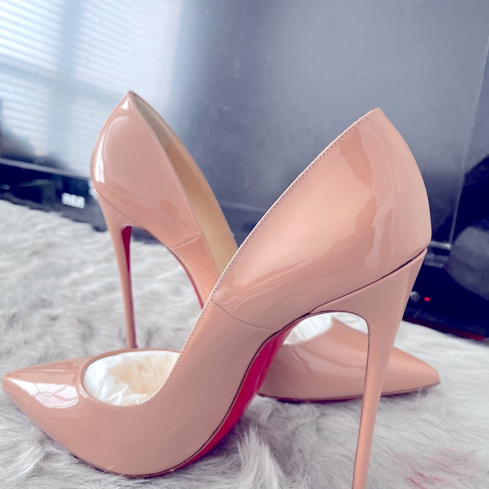 So Kate Christian Louboutin in nude